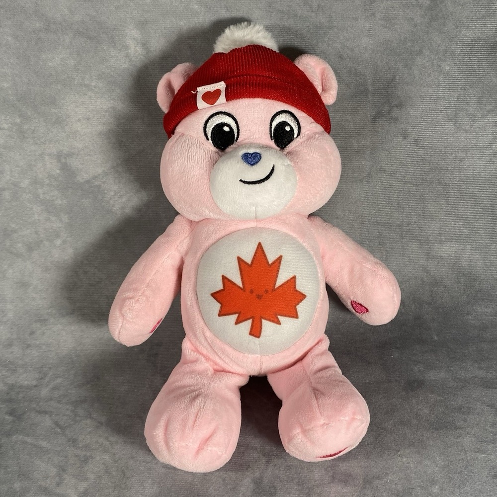 Care Bears True North Bear Pink Plush Canadian Bear Collectable Stuffed Animal